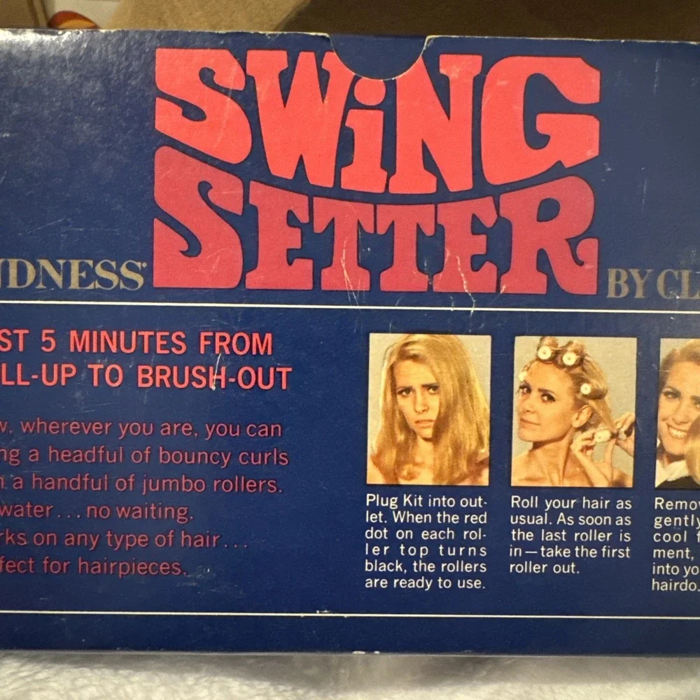 Kindness Swing Setter by Clairol Hot Rollers K-5 Vintage 1968 NOB NO PINS‎